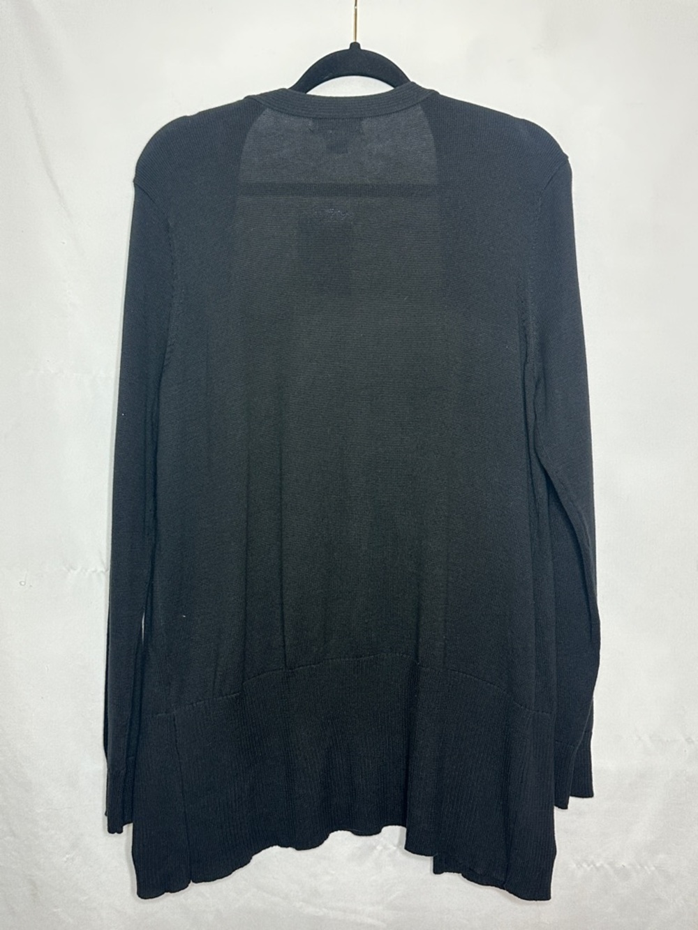 NWT Laura Scott Black Open-Front Cardigan with Pockets - Picture 4 of 6